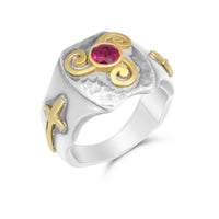 Ruby Knights Men's Signature Ring