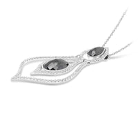 Black Diamond Pendant Necklace - 7 Carat