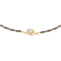 Dark Brown Diamond Beaded Necklace - 72.84 Carat