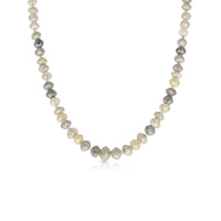 Grey Natural Diamonds Beaded Choker Necklace - 79 Carat