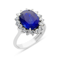 Diana Inspired Oval Sapphire Ring - 6.25 Carat