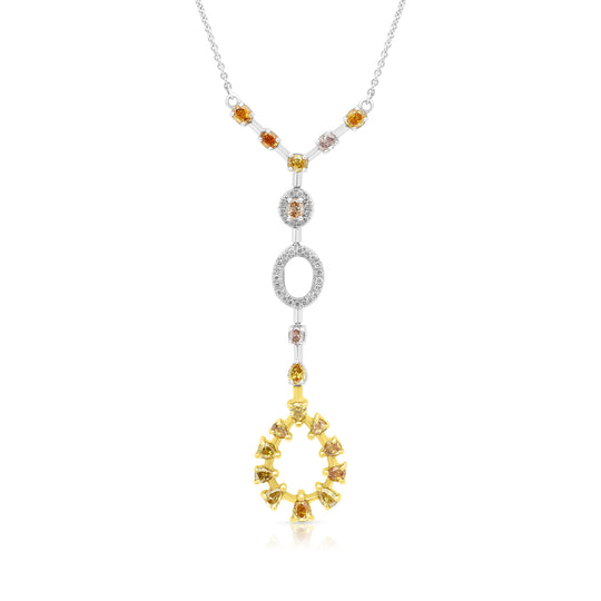 Multi Color Fancy Mix Diamond Pendant - 1.6 Carat