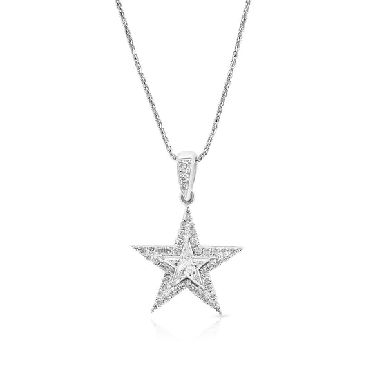 Diamond Star Pendant - .35 Carat