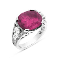 6 Carat Oval Cut Purple Pink Natural Sapphire Vintage Style Birthstone Ring