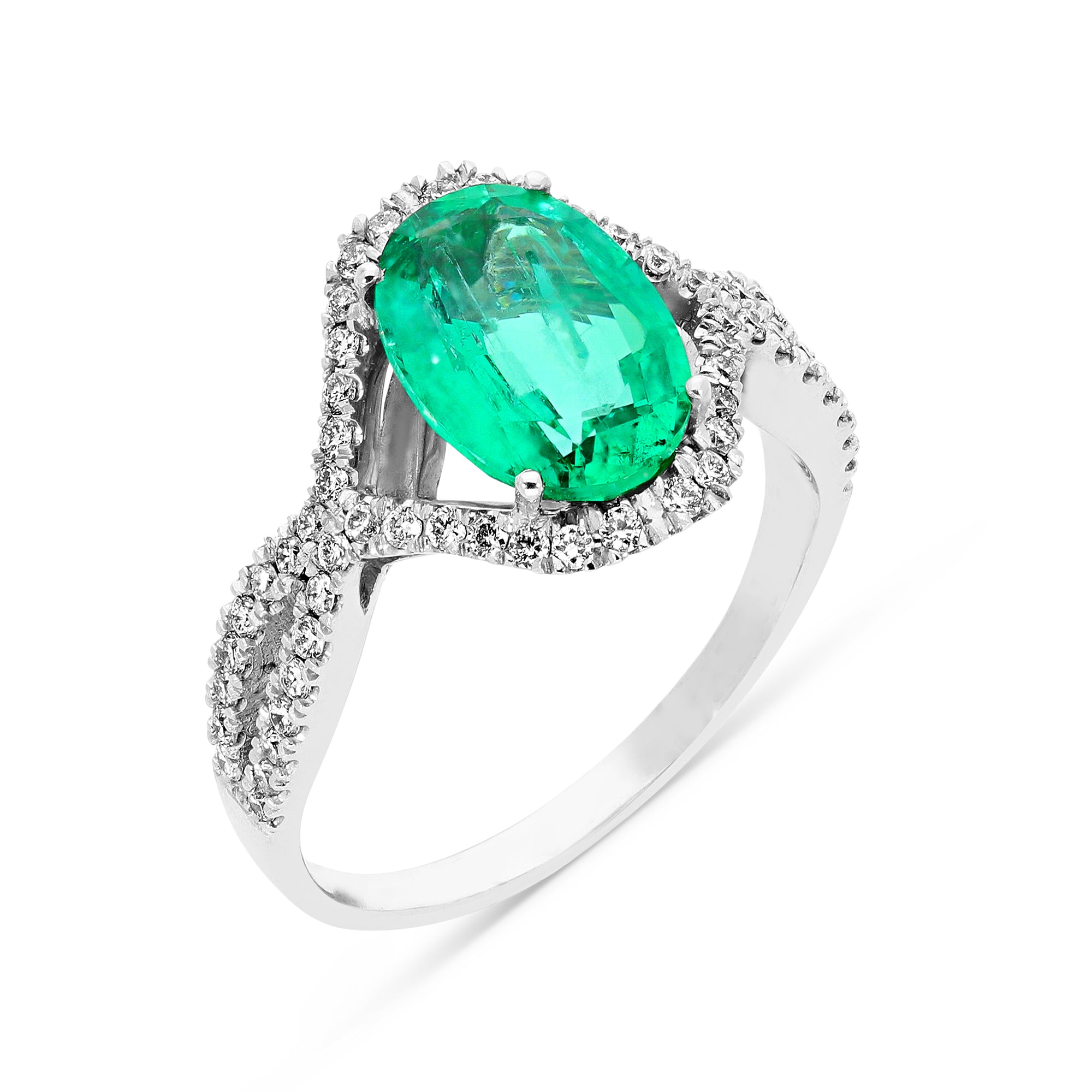 Natural Green Emerald Infinity Birthstone Ring – Savransky Private Jeweler