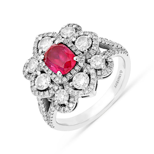 Sapphire and Diamond Cocktail Ring - 2.56 Carat