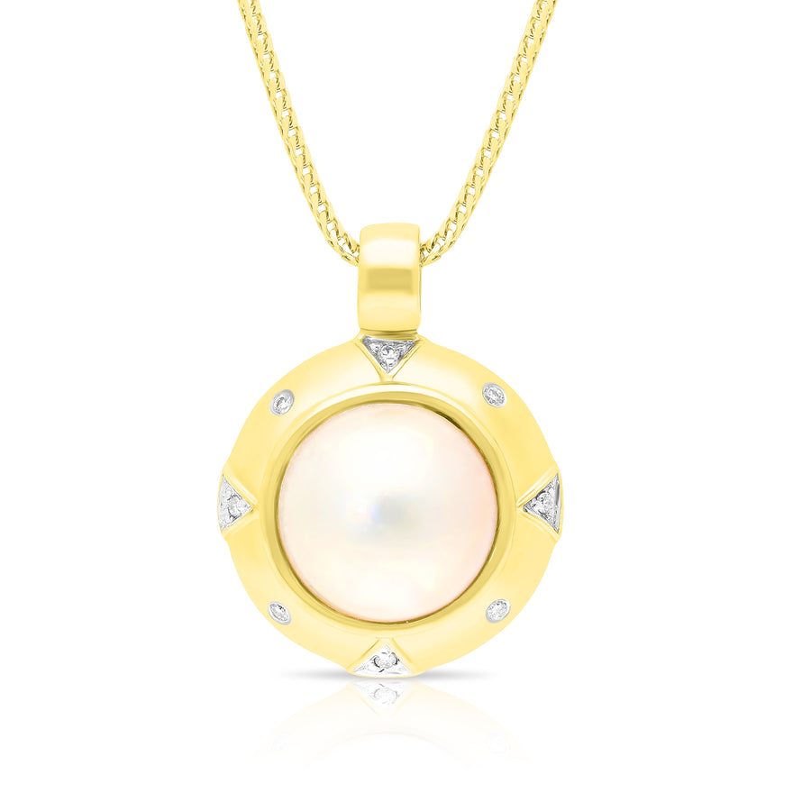 Yellow Gold Moby Pearl Pendant