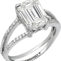 Emerald Cut Diamond Engagement Ring