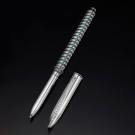 Emerald and Diamond Twist Pen
