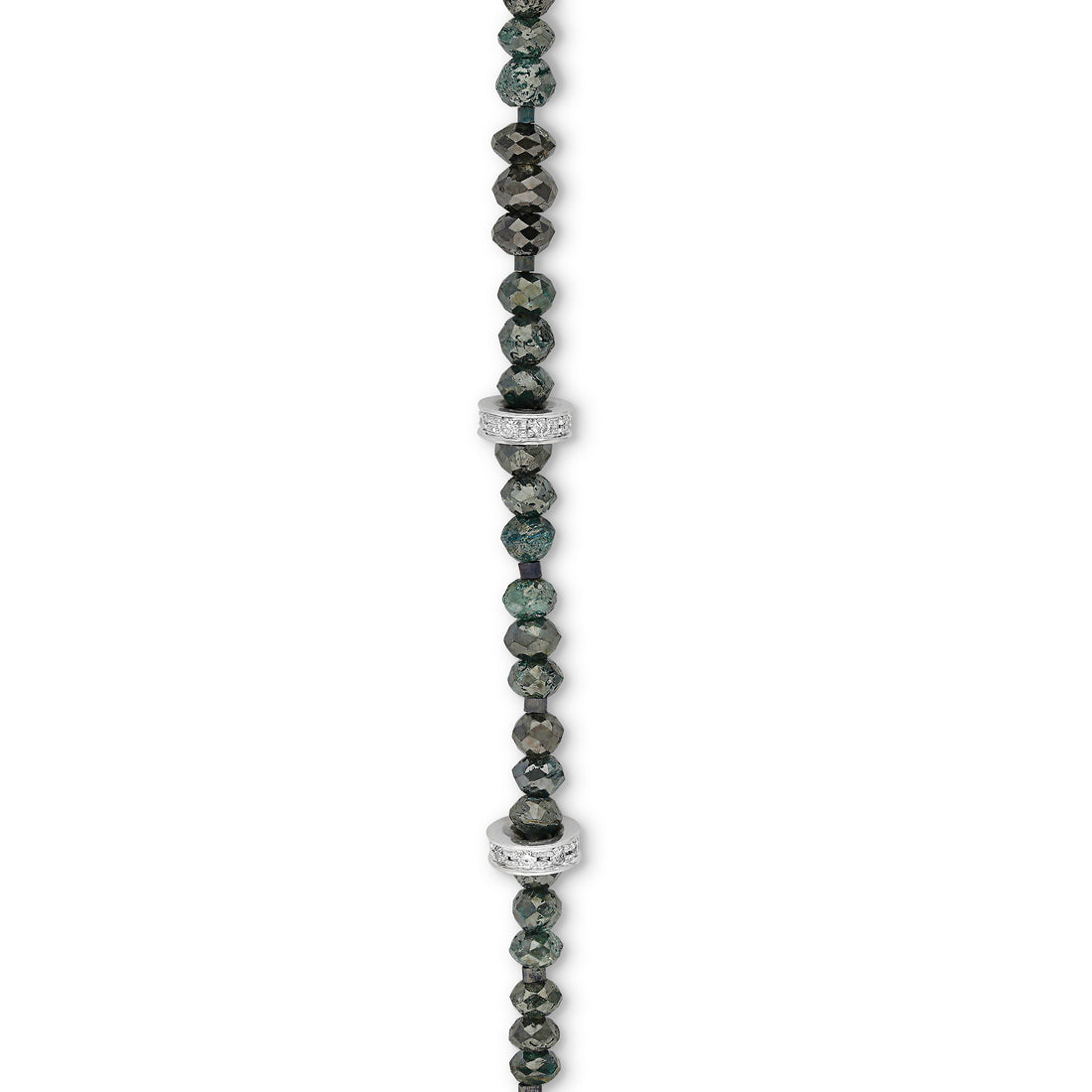 Green Diamond Beaded Bracelet - 13.85 Carat