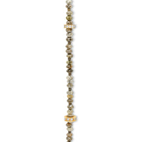 Triple Tone Grey Diamond Beaded Bracelet - 13.43 Carat