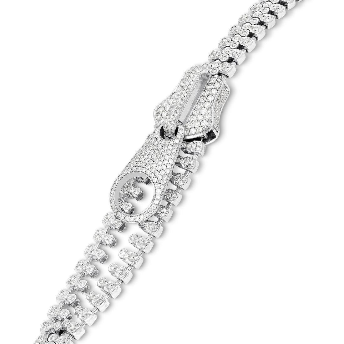 Diamond Zipper Bracelet - 4.6 Carat – Savransky Private Jeweler