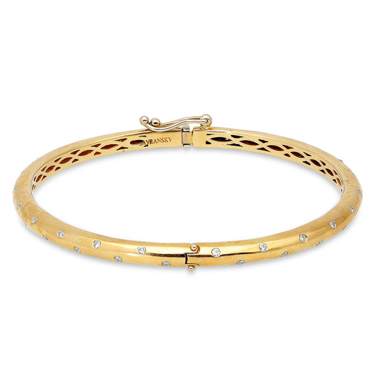 Hinged Cuff Bangle - .33 Carat