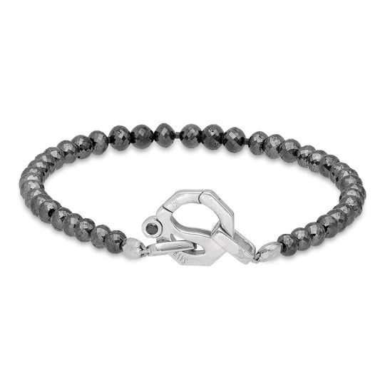 Black Diamond Beaded Bracelet - 35.60 Carat