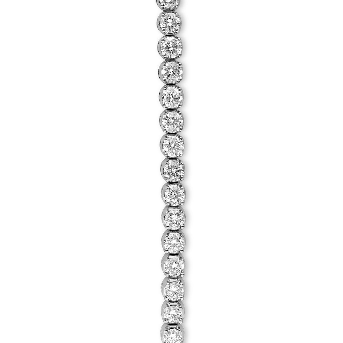 White Gold Round Diamond Tennis Bracelet - 8.4 Carat