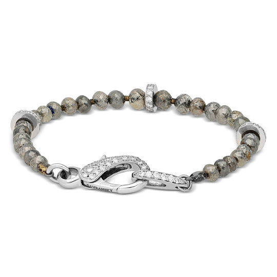 Fancy Grey Diamond Beaded Bracelet - 26.9 Carat