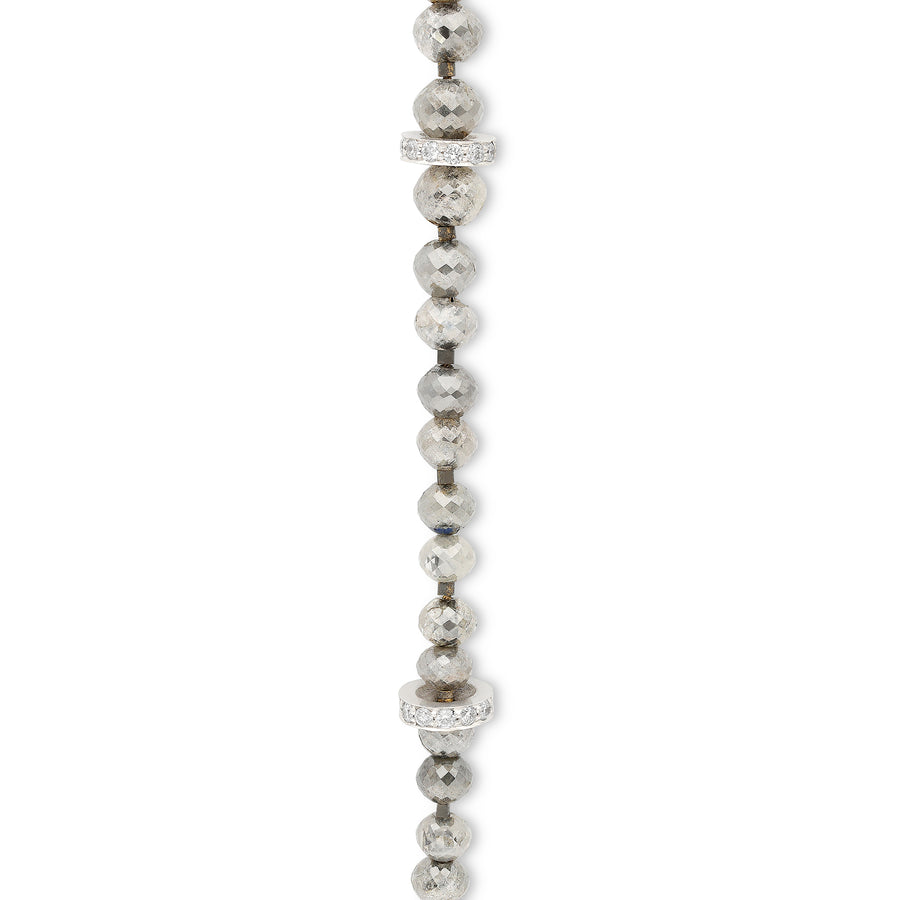 Fancy Grey Diamond Beaded Bracelet - 26.9 Carat