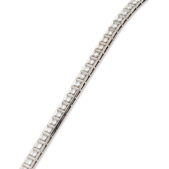 Chocolate Squared Tennis Bracelet - 2.6 Carat