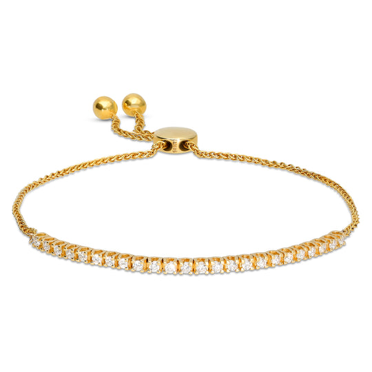 Adjustable Tennis Bracelet - .39 Carat