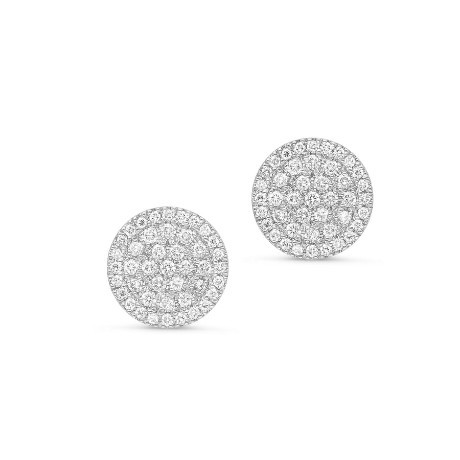Invisible Lined Diamond Round Stud - 0.5 Carat