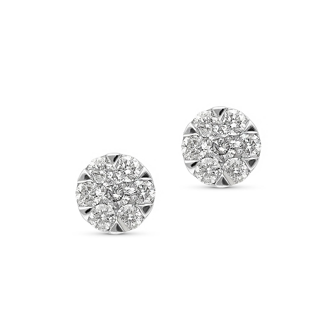 Buy 0.5 Ct Brilliant Round Cut Studs Conflict Free Natural Diamond SI1-2  Color J-K Yellow Solid 14k or 18k Gold Earrings Screw Back Online in India  - Etsy