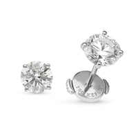 Classic Diamond Solitaire Studs - 3 Carat