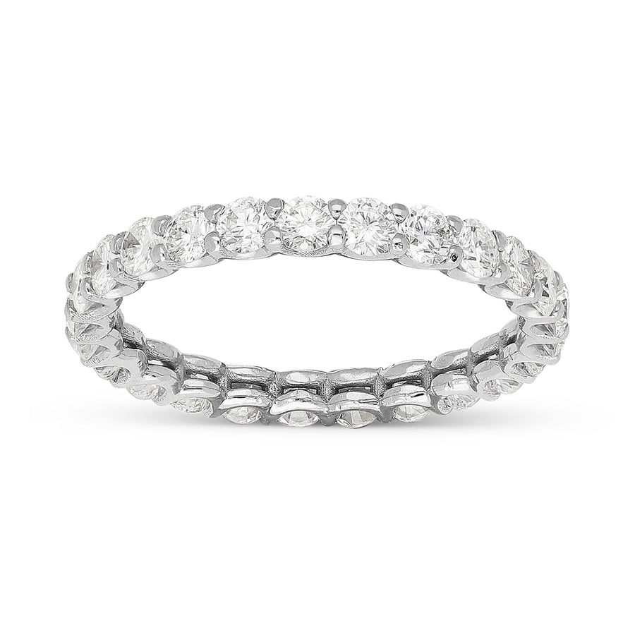 Delicate Eternity Diamond Ring Band - 1.8 Carat
