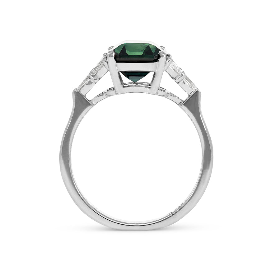 Blossom Green Sapphire Ring - 4.38 Carat