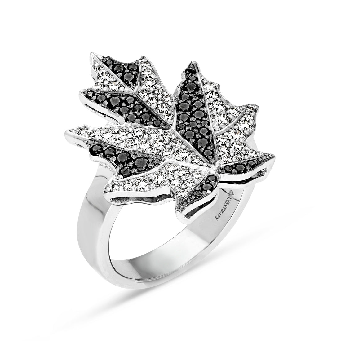 Maple Leaf Design Inspired Engagement Ring - Ariel – gemsmagic