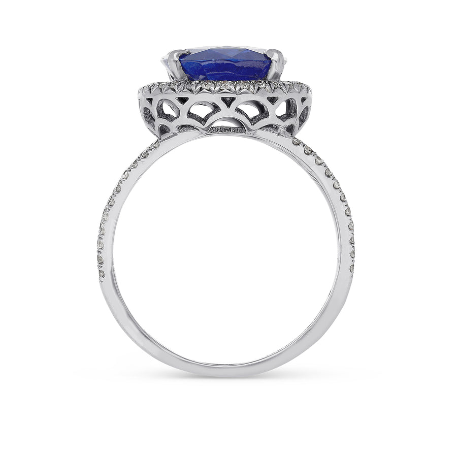 Royal Blue Sapphire Ring - 5.5 Carat