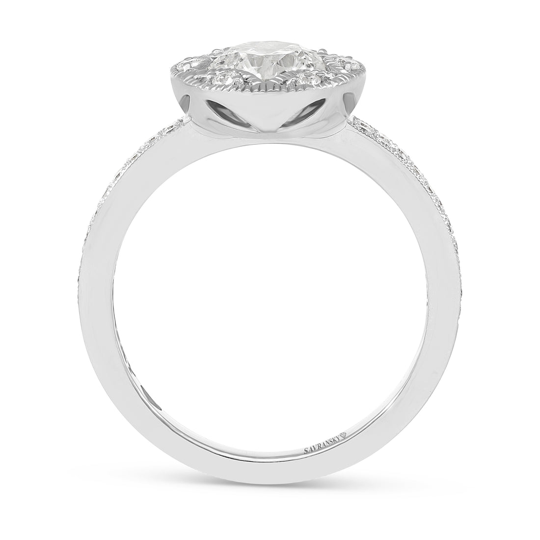 Star of David Diamond Engagement Ring