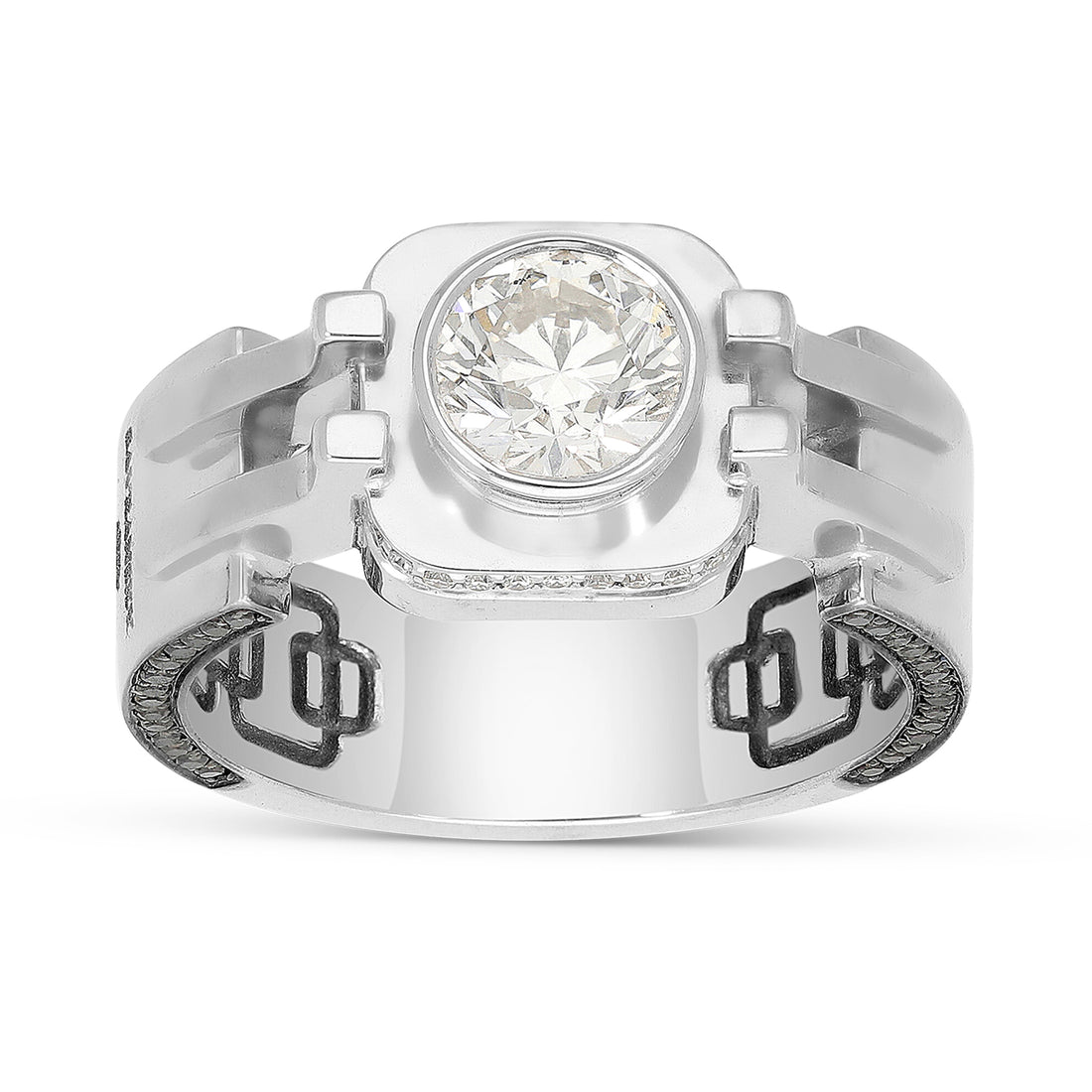 Men's White Diamond Ring - 2.05 Carat