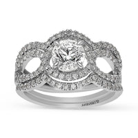 Diamond Engagement Ring Set - 1.5 Carat