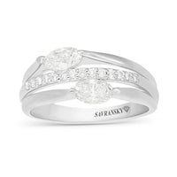 Platinum Trio Band Stacked Ring