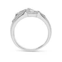 Platinum Trio Band Stacked Ring