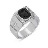 Men's Black Diamond Ring - 4.79 Carat