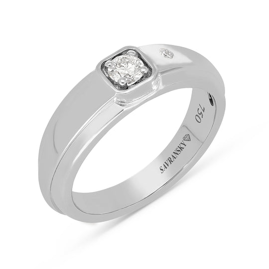 Flush Diamond Wedding Band