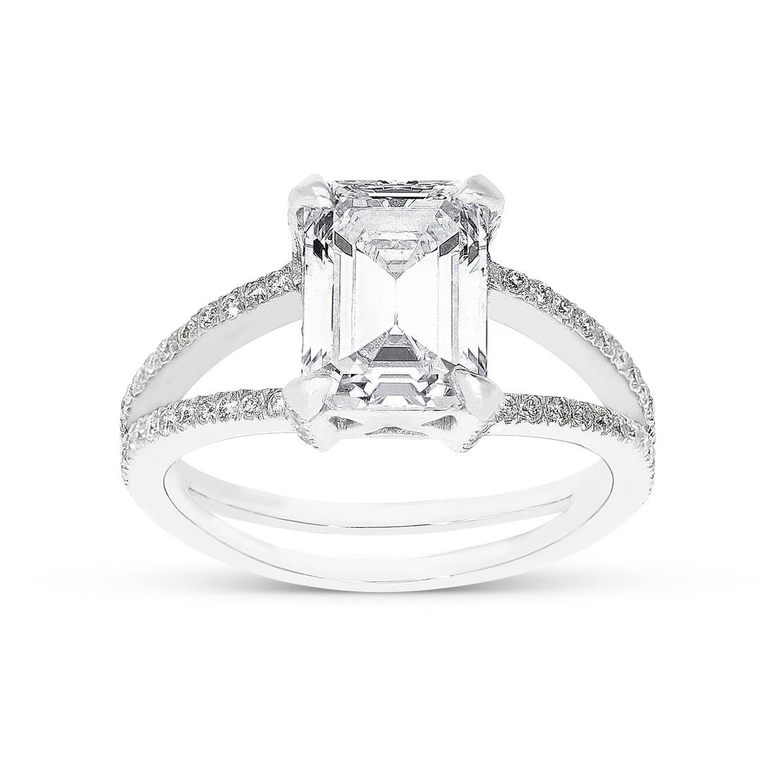 Emerald Cut Diamond Engagement Ring