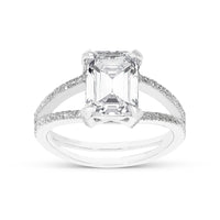 Emerald Cut Diamond Engagement Ring