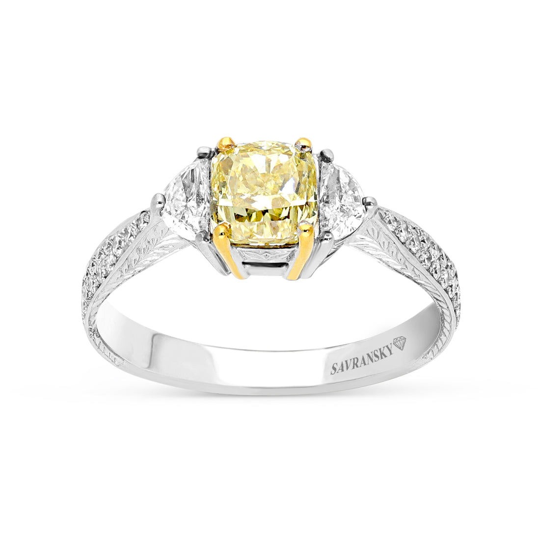 Fancy Yellow Engagement Ring