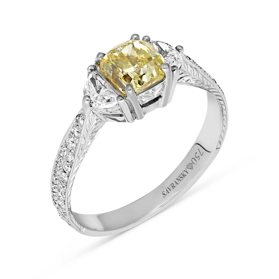 Fancy Yellow Engagement Ring